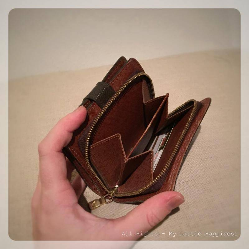 Designer vintage LV wallet binnenvakje