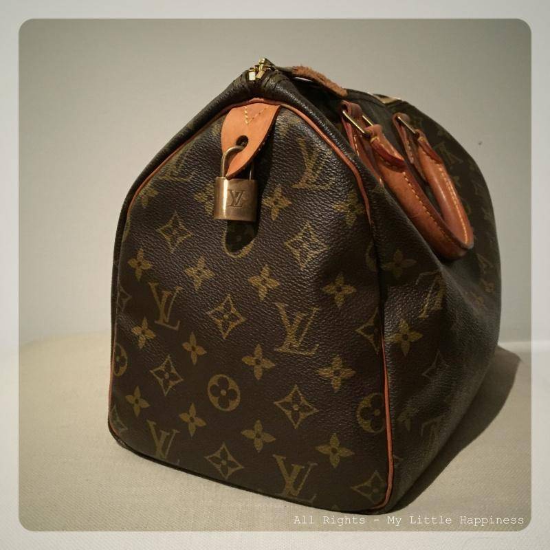 Vintage Designer tas LV zijkant