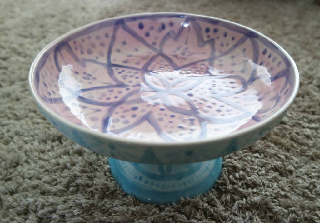 eind resultaat zelf gemaakt servies