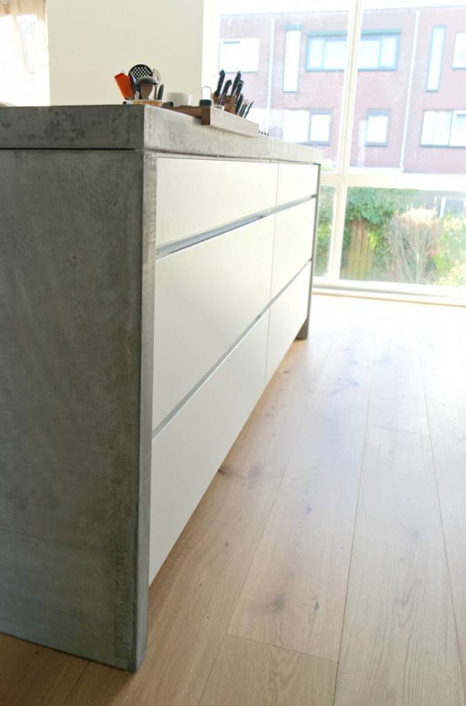 Keuken kvik met betonnen blad KOAK
