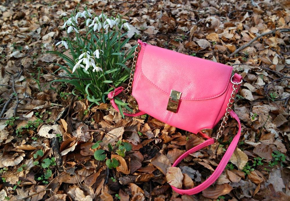 Roze primark tas