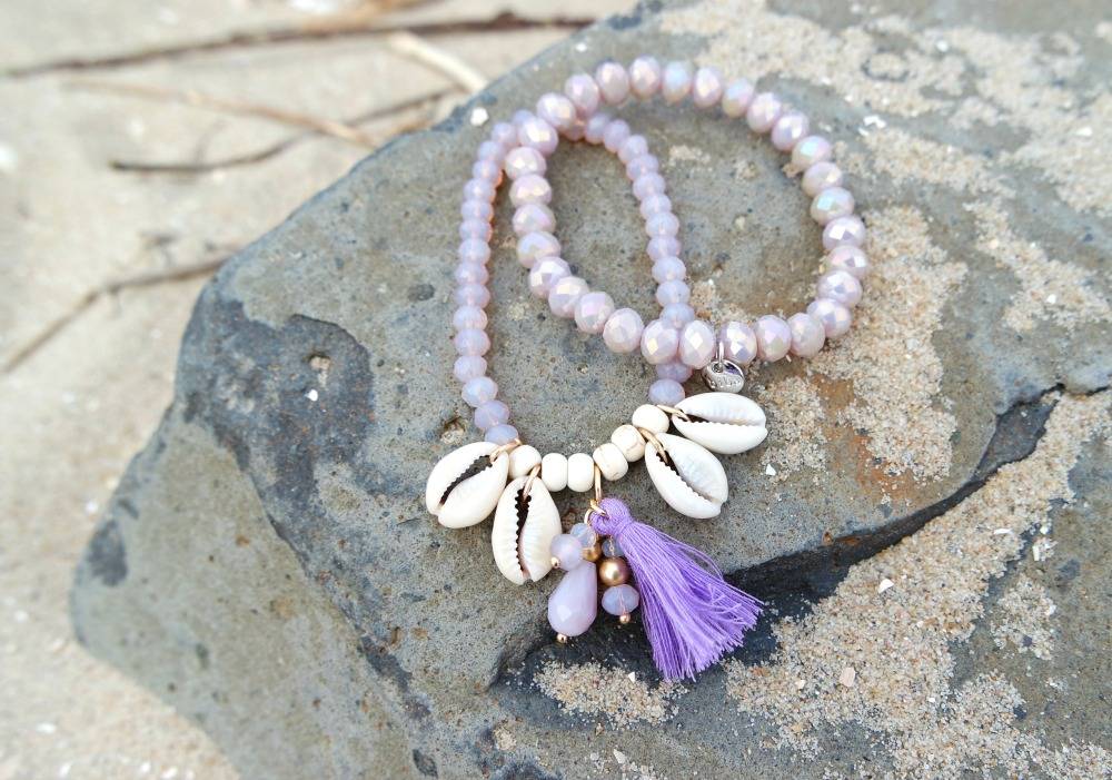 Biba armbanden Lila gold 