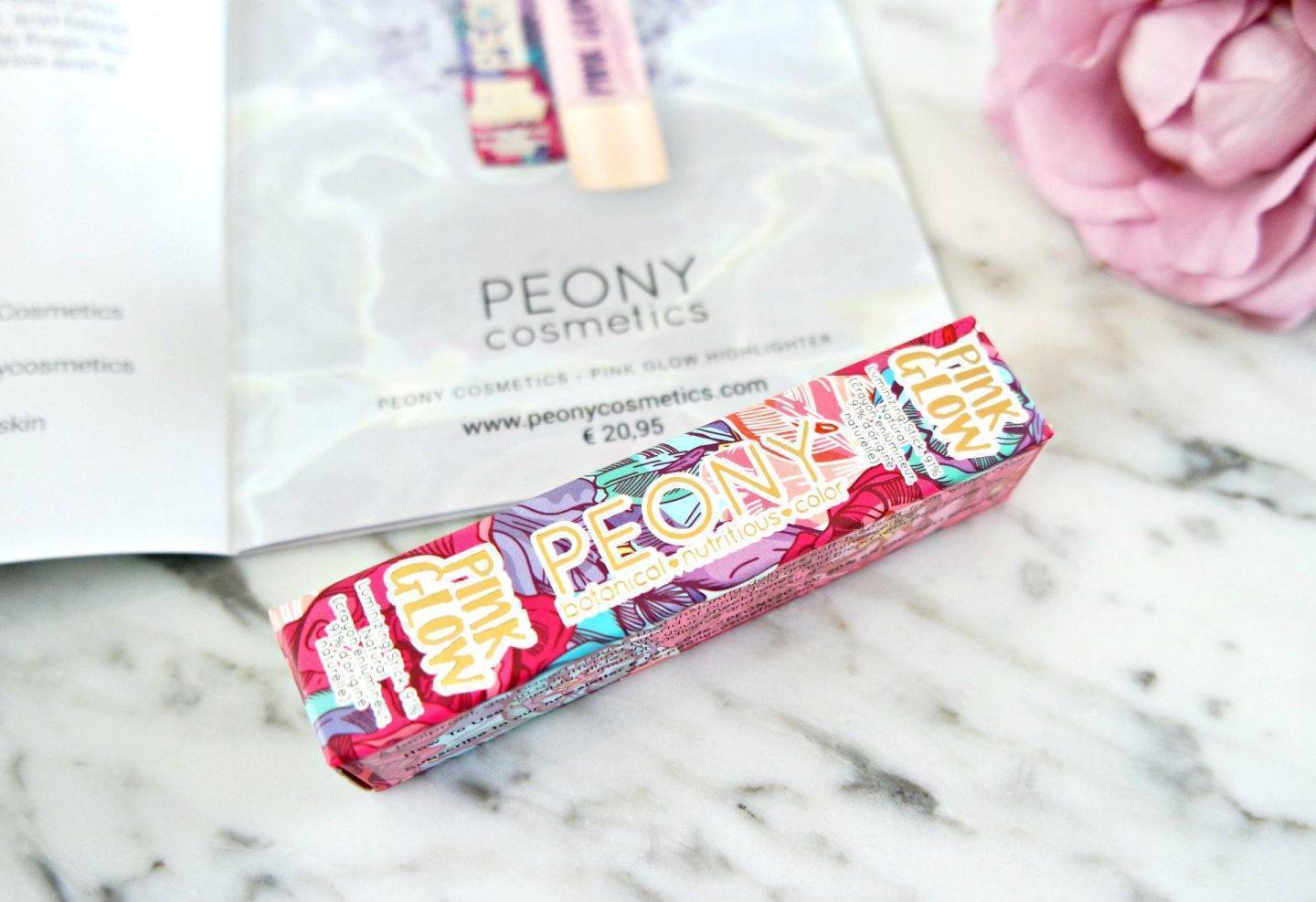 Pink Glow, Peony cosmetics