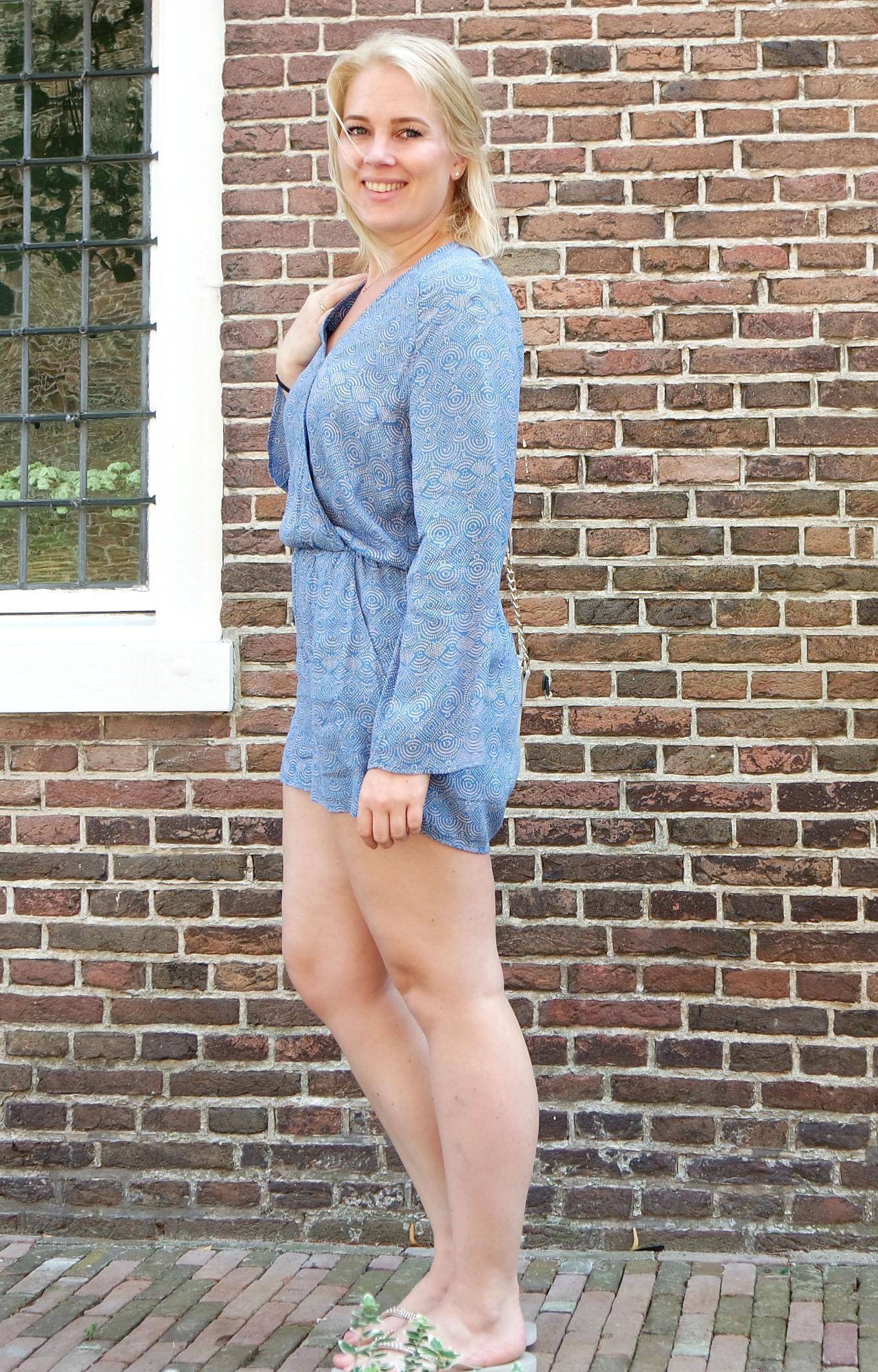 Outfit | H&M jumpsuit | Amazonas sandals slippers | Primark tas