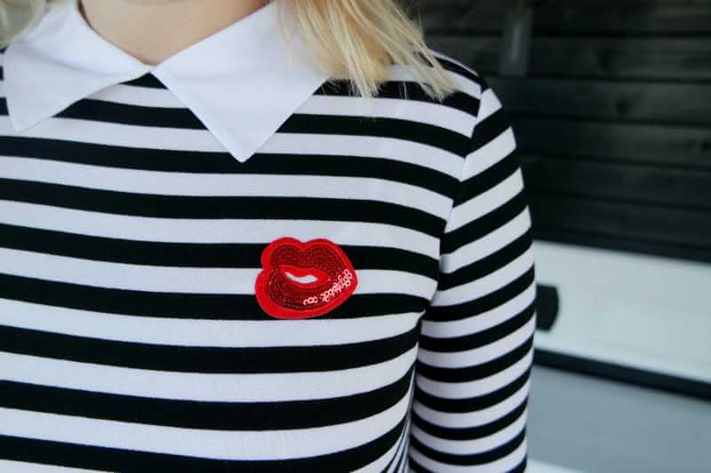 Outfit zwart/wit Named Fashion