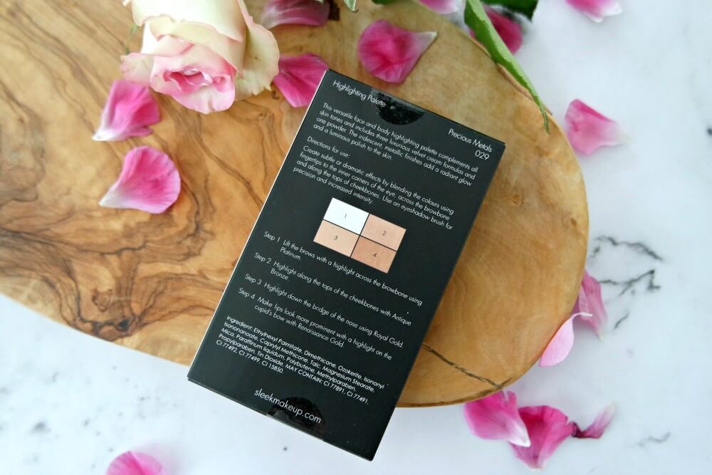 Sleek Highlighting palette Precious Metals 