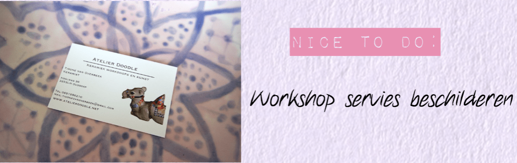 Workshop servies beschilderen | Leuke dingen om te doen