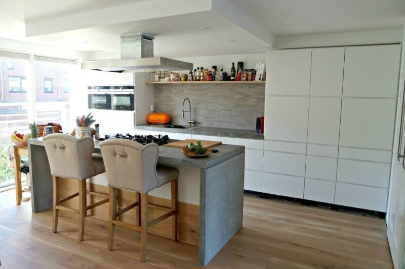 Keuken kvik met betonnen blad KOAK