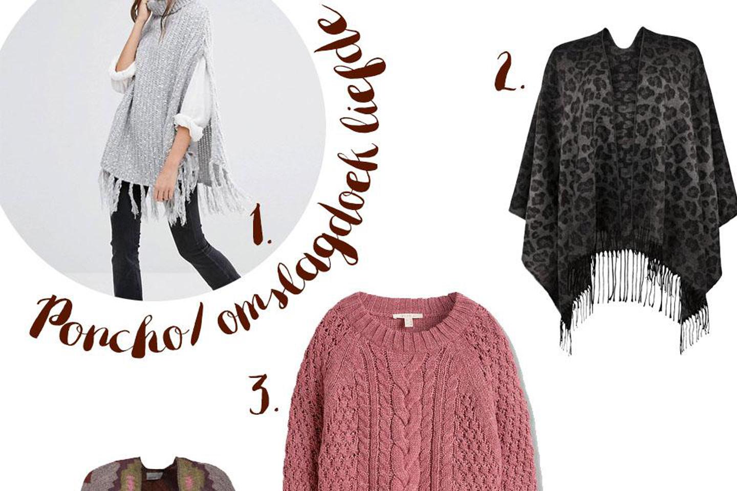 De 5 leukste poncho’s en omslagdoeken voor de herfst/winter