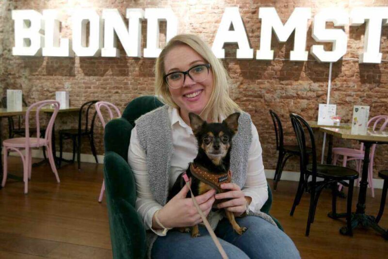 Cafe Blond Amsterdam selfie