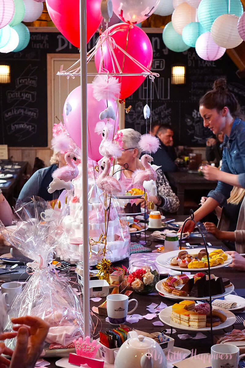 Babyshower - flamingos