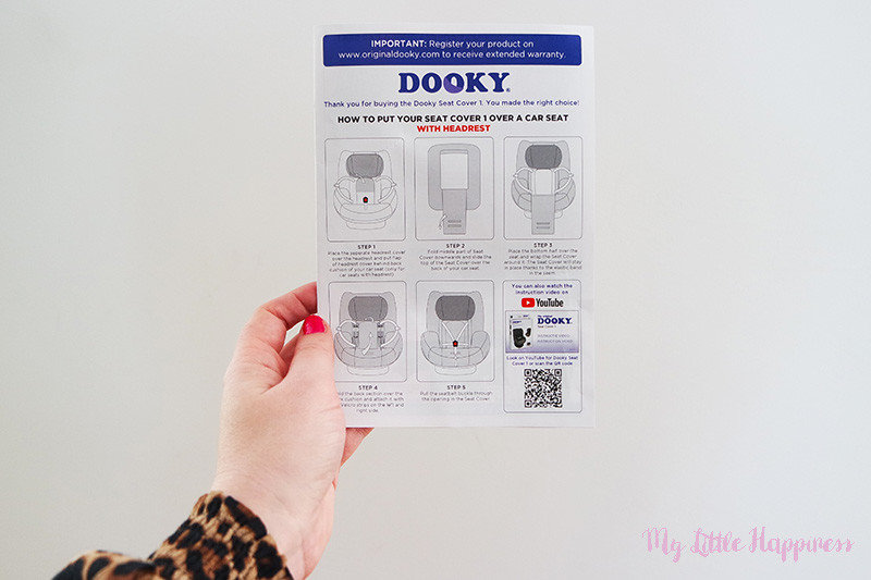 Dooky Seat Cover groep 1 gebruiksaanwijzing