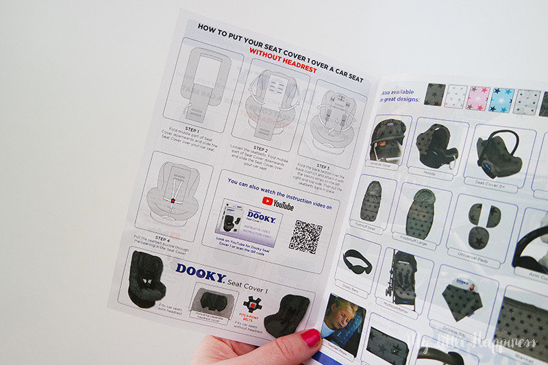 Dooky Seat Cover groep 1 gebruiksaanwijzing